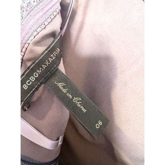 BCBG Strapless Purple Sequins Size 6 Dress Short Formal - Picture 4 of 5